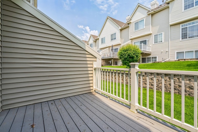 8812 Brunswick Path, Inver Grove Heights, MN 55076 - wooden deck featuring a residential view