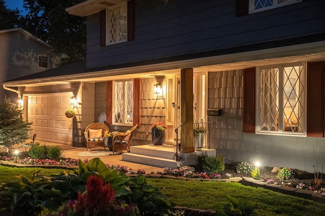 3940 Virginia Ave N, New Hope, MN 55427 - exterior entry at night with a porch