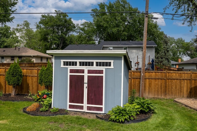 3940 Virginia Ave N, New Hope, MN 55427 - view of shed with a fenced backyard