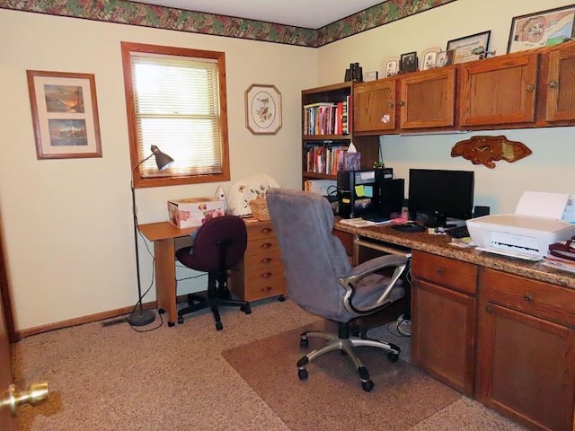 1223 Elizabeth Ave N, Thief River Falls, MN 56701 - office area with light colored carpet and baseboards