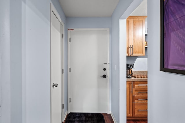 1901 Emerson Ave S Unit 303, Minneapolis, MN 55403 - corridor with dark wood-style floors