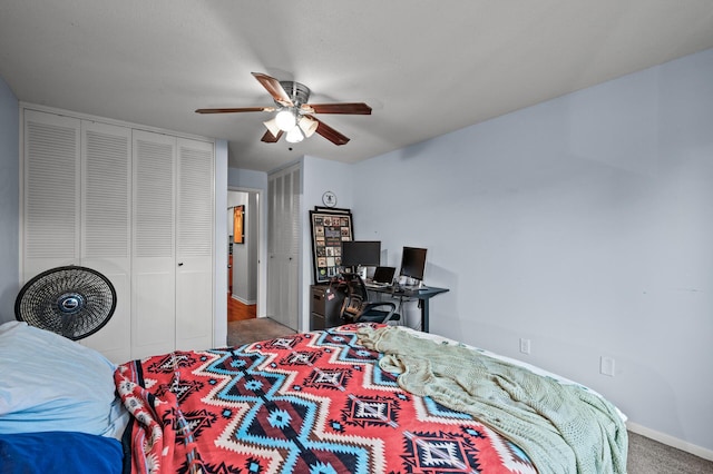 1901 Emerson Ave S Unit 303, Minneapolis, MN 55403 - bedroom featuring carpet and ceiling fan
