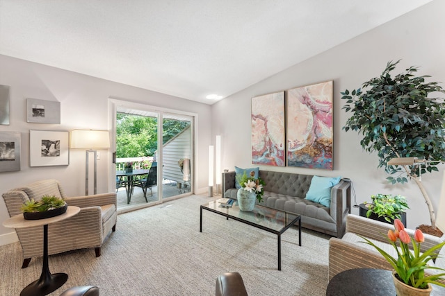 6368 Pheasant Ct, Edina, MN 55436 - living room featuring lofted ceiling and carpet