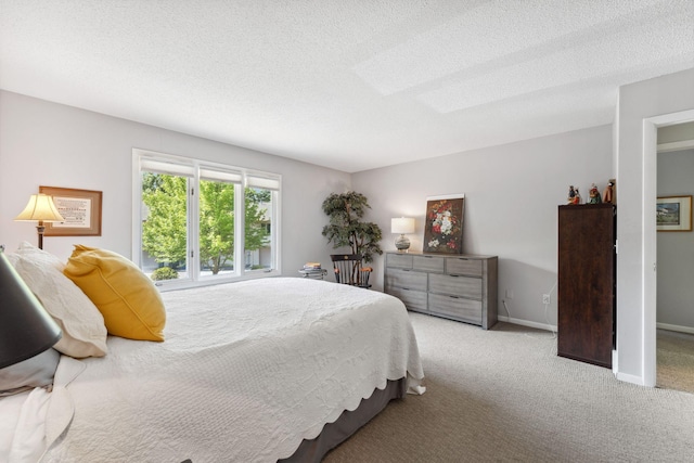 6368 Pheasant Ct, Edina, MN 55436 - carpeted bedroom featuring a textured ceiling and baseboards