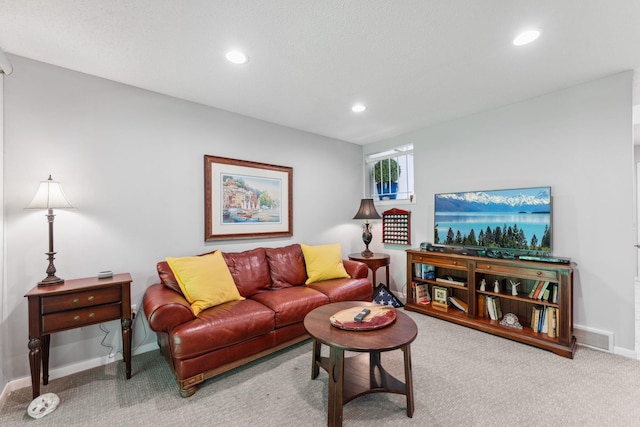 6368 Pheasant Ct, Edina, MN 55436 - living room with carpet flooring, baseboards, and recessed lighting