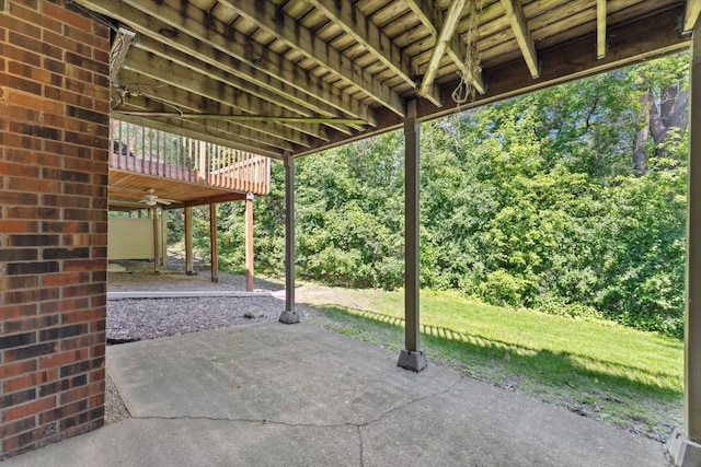 6368 Pheasant Ct, Edina, MN 55436 - view of patio / terrace featuring a ceiling fan