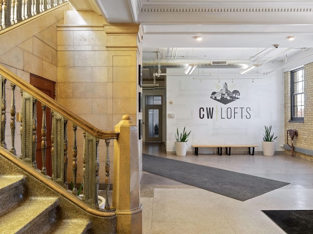 730 Stinson Blvd Unit 106, Minneapolis, MN 55413 - lobby with stairway and a towering ceiling