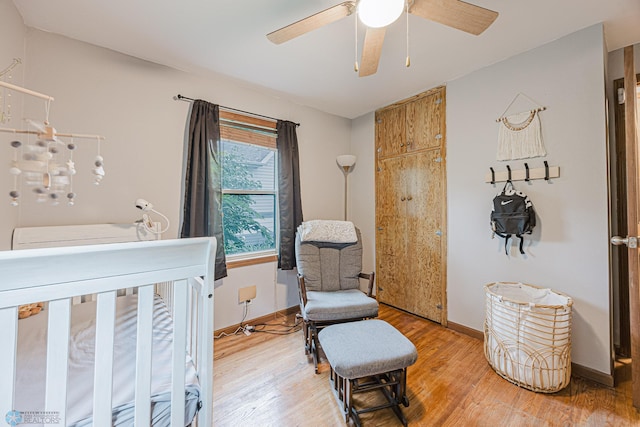 1019 3rd Ave N, Moorhead, MN 56560 - bedroom featuring light wood finished floors and ceiling fan