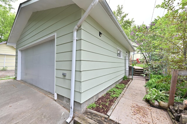 409 3rd St, Bovey, MN 55709 - view of garage
