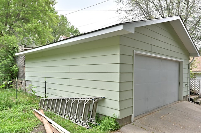 409 3rd St, Bovey, MN 55709 - view of detached garage