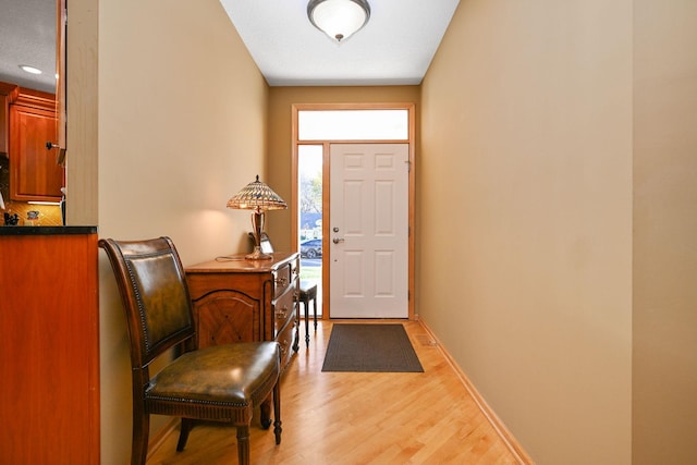 14802 Margaret Pl, Minnetonka, MN 55345 - foyer with light wood finished floors and recessed lighting