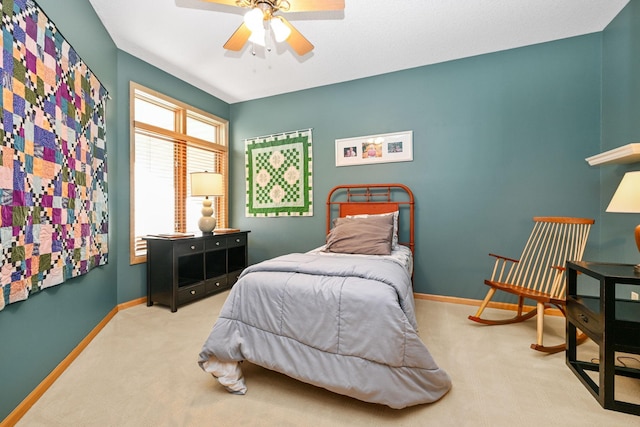 14802 Margaret Pl, Minnetonka, MN 55345 - carpeted bedroom with baseboards and ceiling fan
