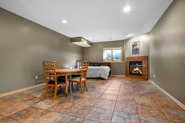 14802 Margaret Pl, Minnetonka, MN 55345 - bedroom with a tile fireplace and recessed lighting