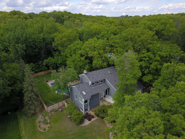 8155 134th St W, Apple Valley, MN 55124 - view from above of property featuring a heavily wooded area