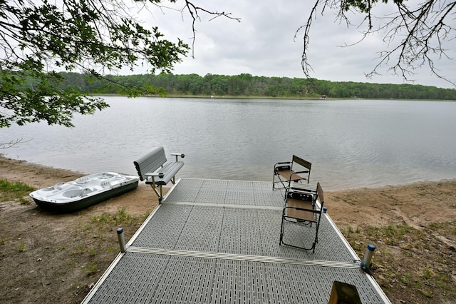 3938 State Road 77, Swiss Twp, WI 54830 - dock area featuring a water view