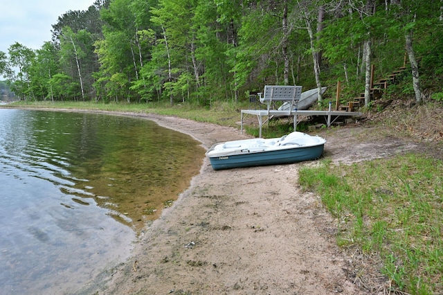 3938 State Road 77, Swiss Twp, WI 54830 - dock with a water view and a forest view