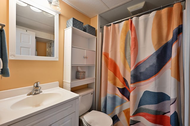 3938 State Road 77, Swiss Twp, WI 54830 - bathroom featuring vanity and a shower with curtain