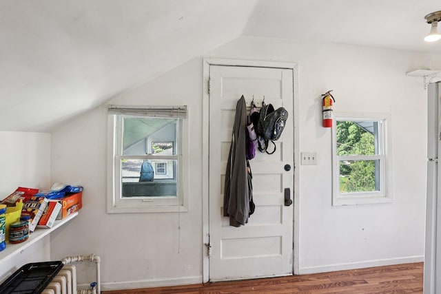 1384 Midway Pkwy, Saint Paul, MN 55108 - bonus room featuring lofted ceiling, wood finished floors, and baseboards