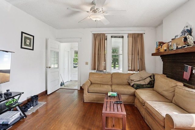 1384 Midway Pkwy, Saint Paul, MN 55108 - living room featuring ceiling fan and hardwood / wood-style floors