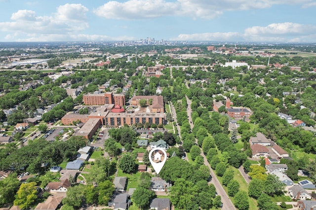 1384 Midway Pkwy, Saint Paul, MN 55108 - aerial view of property's location with a tree filled landscape and nearby urban area