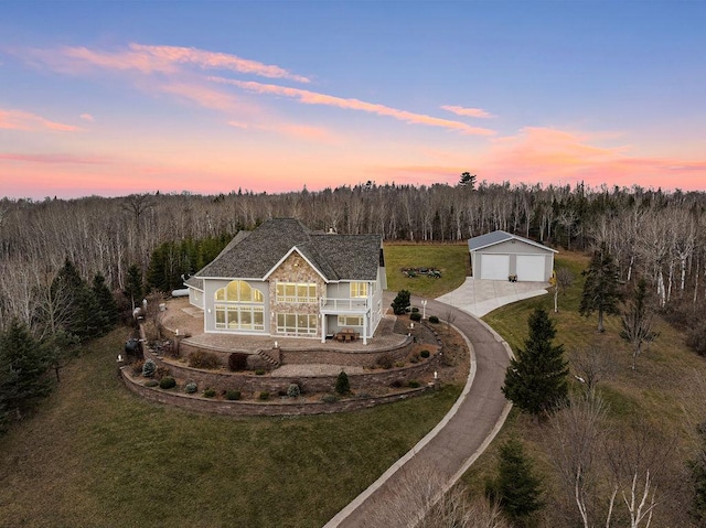 969 Deerview Ln, Two Harbors, MN 55616 - view of subject property with a forest