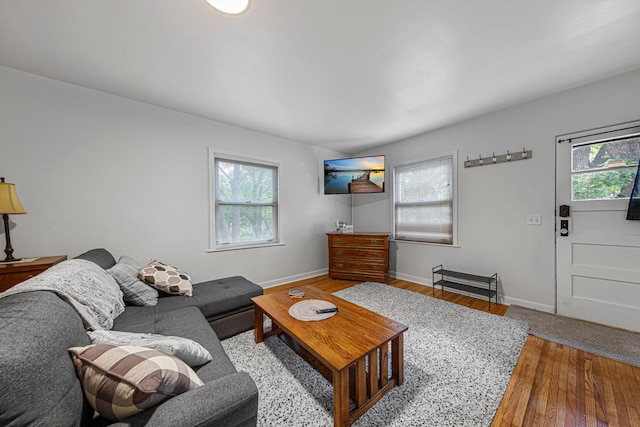 1819 4th Ave, Mankato, MN 56001 - living room with wood finished floors and baseboards