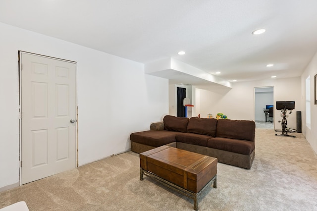 2740 Simons Dr, Chaska, MN 55318 - carpeted living area with recessed lighting