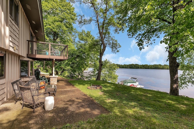 21014 Elmway Rd, Richmond, MN 56368 - view of grassy yard with a water view