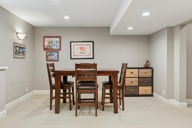 1561 Creek Run Trl, Chanhassen, MN 55331 - dining room with light carpet and recessed lighting