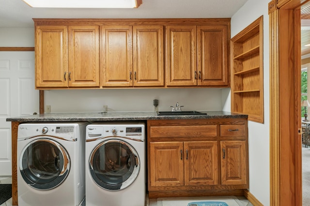 1561 Creek Run Trl, Chanhassen, MN 55331 - laundry room with cabinet space and washer and clothes dryer
