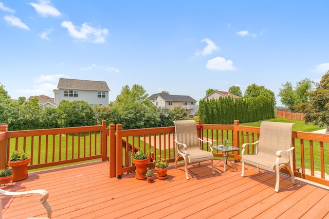 13589 Birch Rd, Rogers, MN 55374 - wooden deck with a yard