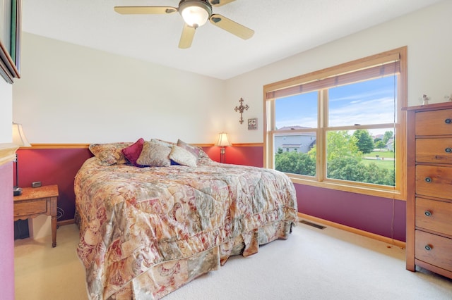 13589 Birch Rd, Rogers, MN 55374 - bedroom featuring carpet and ceiling fan