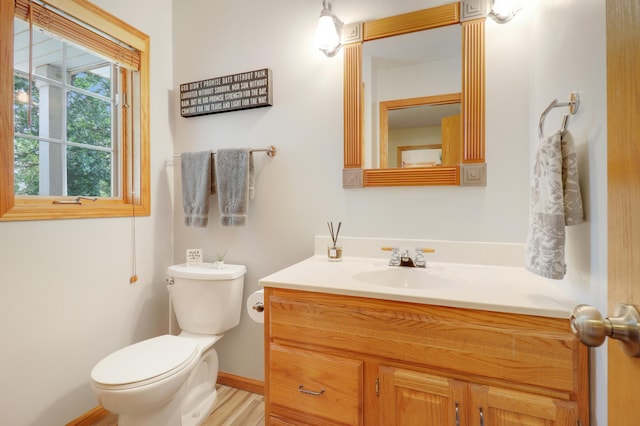 13589 Birch Rd, Rogers, MN 55374 - bathroom featuring vanity and wood finished floors