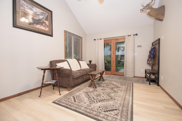544 Auburn Pl NW Unit H, Elk River, MN 55330 - living room with wood finished floors and high vaulted ceiling
