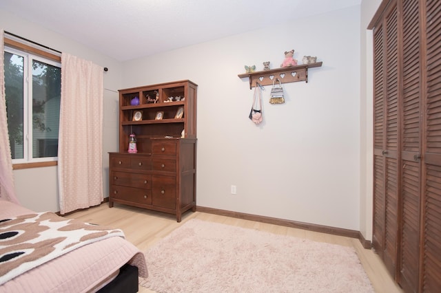 544 Auburn Pl NW Unit H, Elk River, MN 55330 - bedroom with light wood-style flooring and a closet