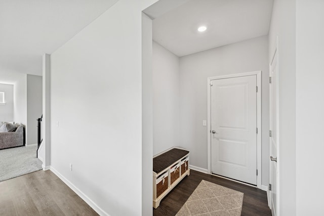 11604 Brayburn Trl, Dayton, MN 55369 - hall with dark wood-type flooring and recessed lighting