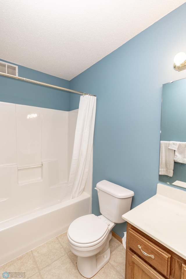 2383 58th Ave S Unit A, Fargo, ND 58104 - bathroom featuring vanity, shower / bath combination with curtain, and tile patterned flooring
