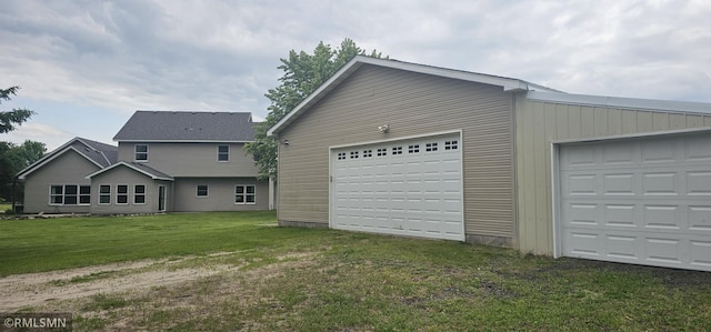 1470 Sims Rd NW, Oak Grove, MN 55011 - rear view of property featuring a lawn and an outbuilding