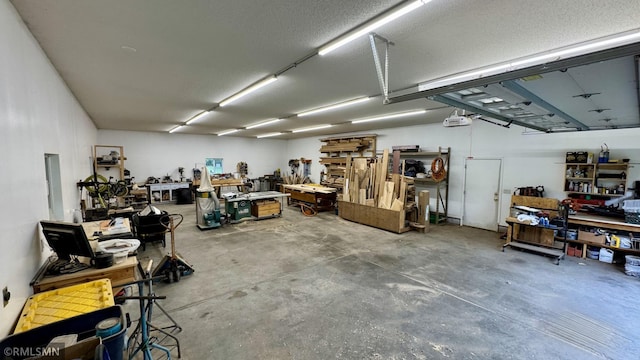 1470 Sims Rd NW, Oak Grove, MN 55011 - garage with a workshop area and a garage door opener