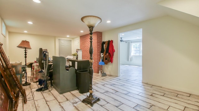 603 15th St SE, Menomonie, WI 54751 - exercise room with recessed lighting and light wood finished floors
