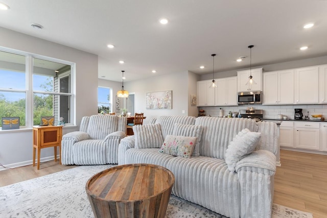 15730 Goodview Trl N, Hugo, MN 55038 - living room with light wood finished floors and recessed lighting