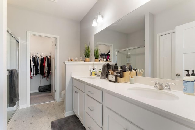 15730 Goodview Trl N, Hugo, MN 55038 - full bath featuring a shower stall, double vanity, and a spacious closet