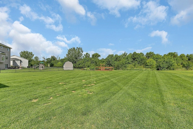 23974 185th St NW, Orrock Twp, MN 55309 - view of yard featuring a shed