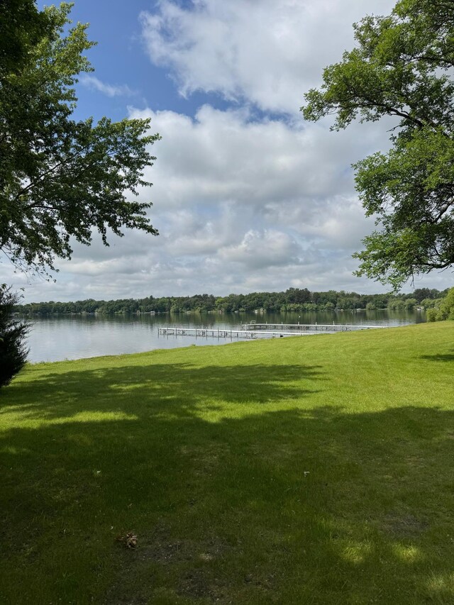 23974 185th St NW, Orrock Twp, MN 55309 - view of green lawn with a water view