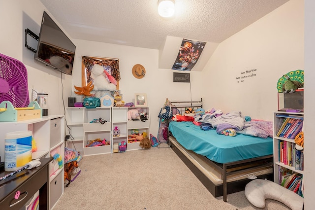 11 1st St, Nashwauk, MN 55769 - carpeted bedroom with a textured ceiling