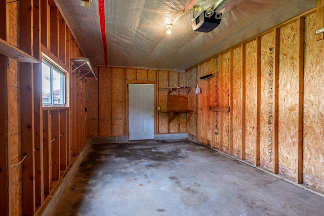 11 1st St, Nashwauk, MN 55769 - garage featuring a garage door opener