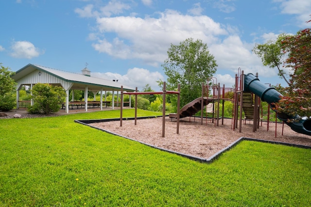 3322 Orchard Ave NE, Sauk Rapids, MN 56379 - community jungle gym with a gazebo and a lawn