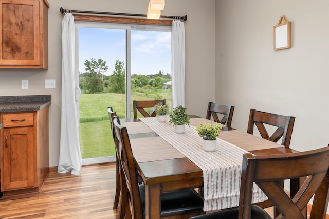 3322 Orchard Ave NE, Sauk Rapids, MN 56379 - dining space featuring light wood finished floors and baseboards