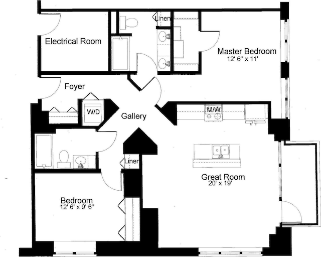 929 Portland Ave Unit 2205, Minneapolis, MN 55404 - view of home floor plan