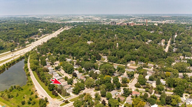912 11 1/2 St SW, Rochester, MN 55902 - aerial view of a large body of water and a major roadway